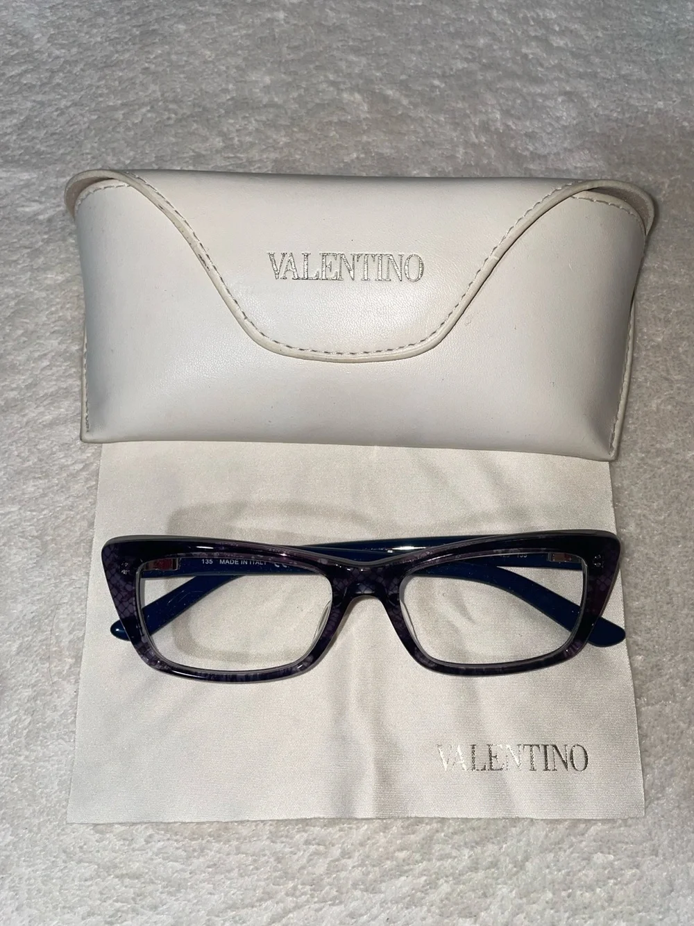 EUC-Valentino Lace 51MM Eyeglass Frames-Made in Italy